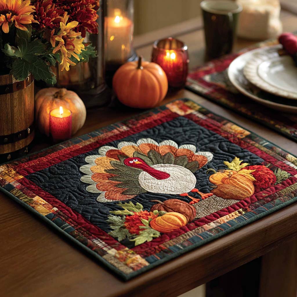 Rustic Arrow Diamond Quilted Place Mat NCU0NXD1203