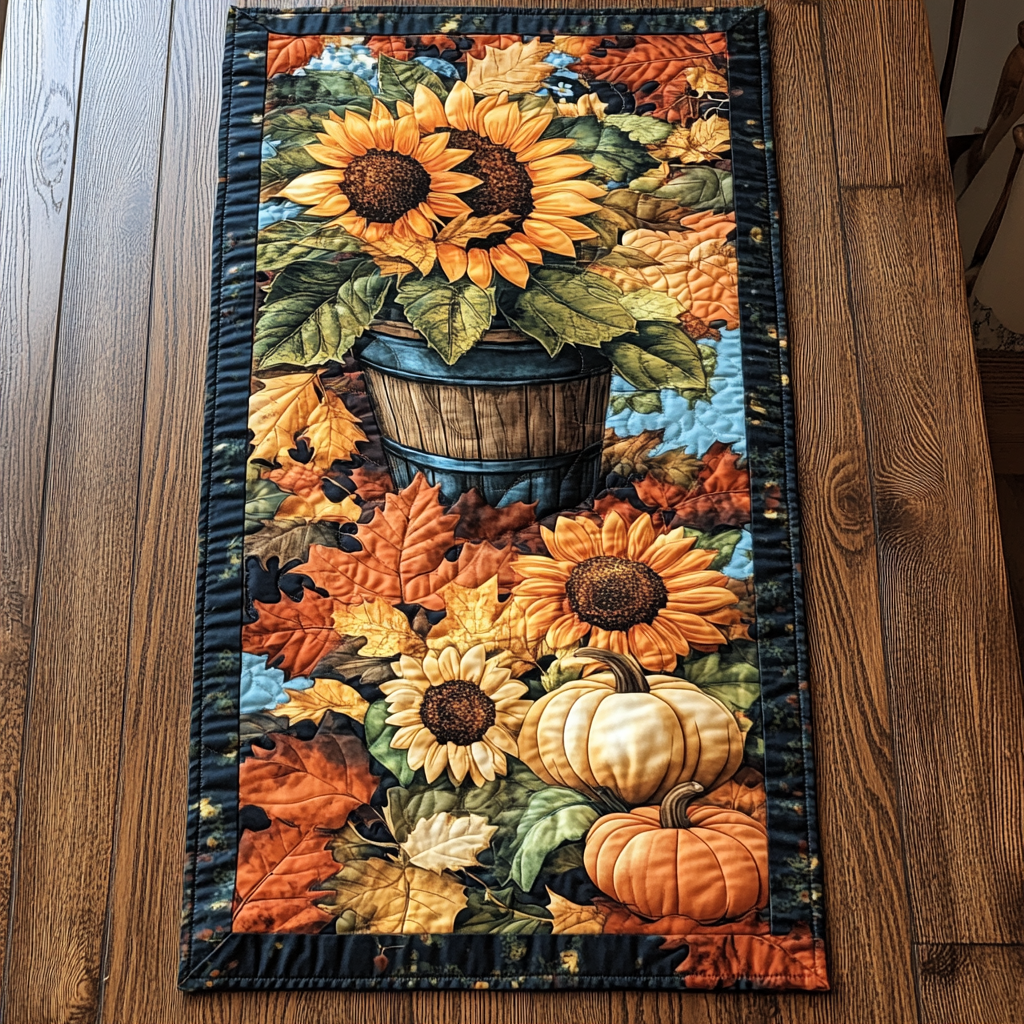 Harvest Moment Quilted Table Runner NCU0TL1323