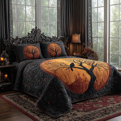 Harvest Moon 3-Piece Quilted Bedding Set NCU0PVL895