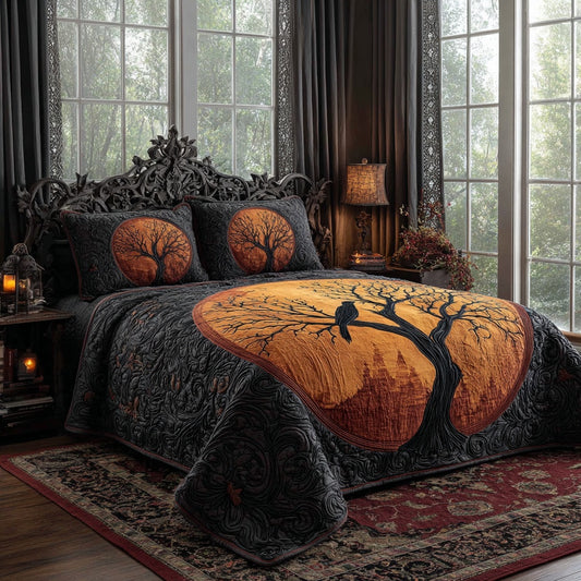 Harvest Moon 3-Piece Quilted Bedding Set NCU0PVL895
