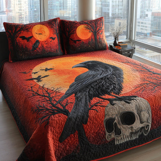 Harvest Moon 3-Piece Quilted Bedding Set NCU0PVL939