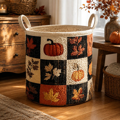 Harvest Moon Keepsake Quilted Laundry Basket NCU0PTT3284