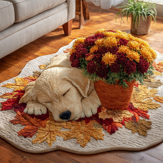 Harvest Mum Buddy Custom Shape Area Rug NCU0PVL867