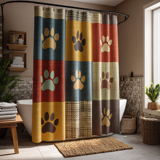 Harvest Paw Shower Curtain NCU0NTV877