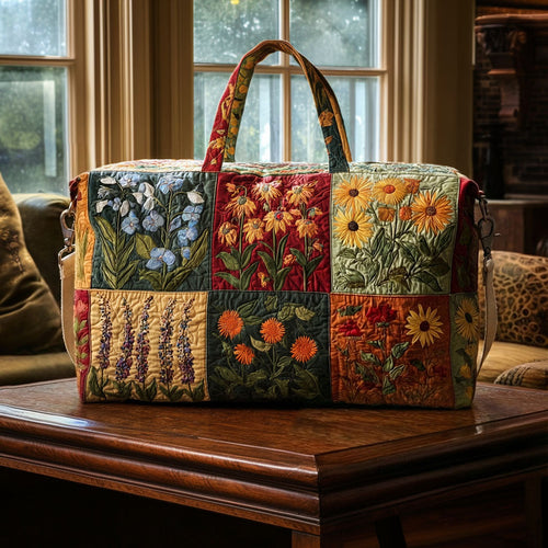 Harvest Petal Song Quilted Duffle Bag NCU0PTT2891