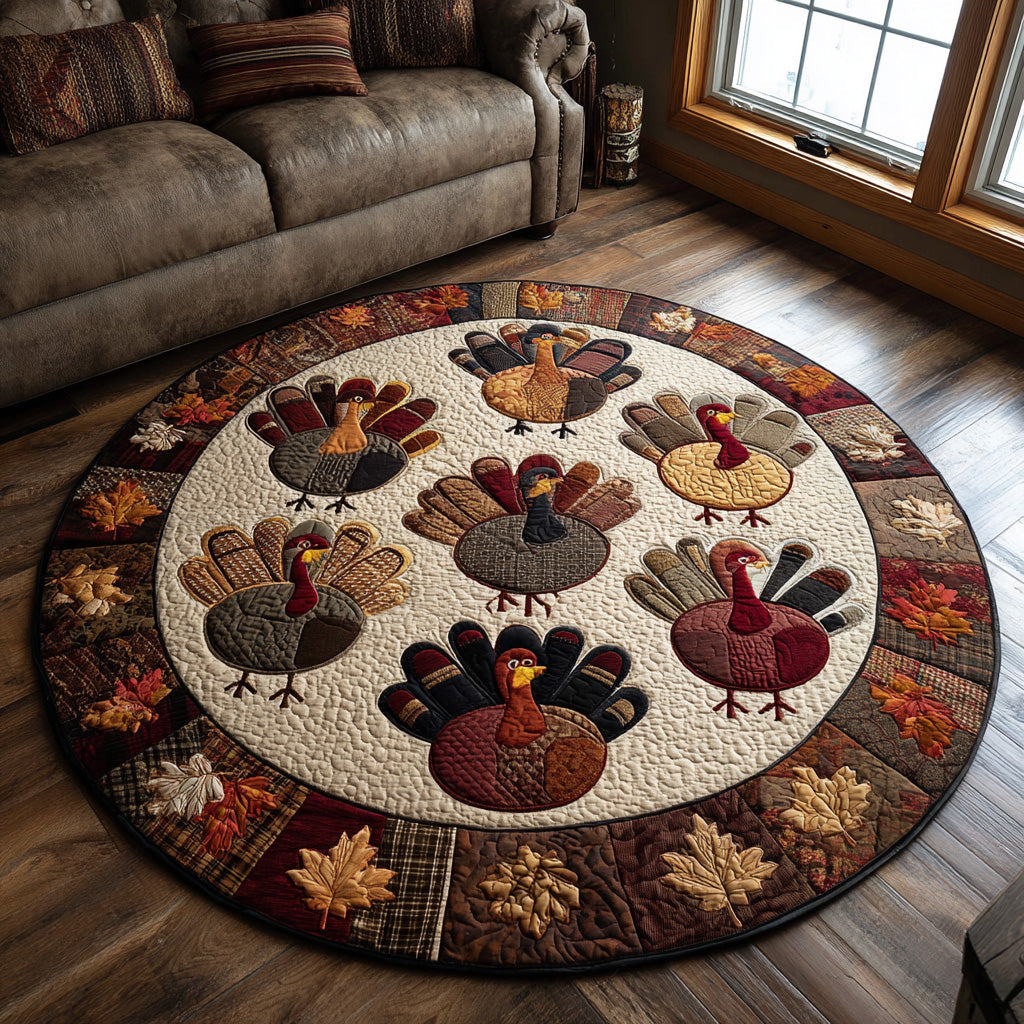 Harvest Pride Quilted Round Mat NCU0DV1050