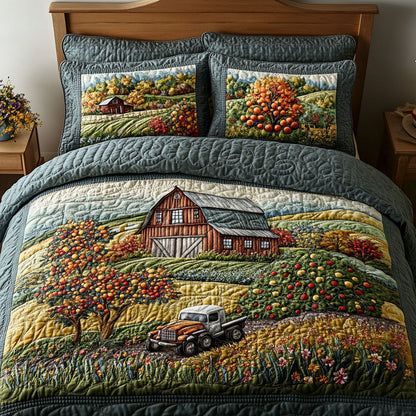 Harvest Road 3-Piece Quilted Bedding Set NCU0PTT396
