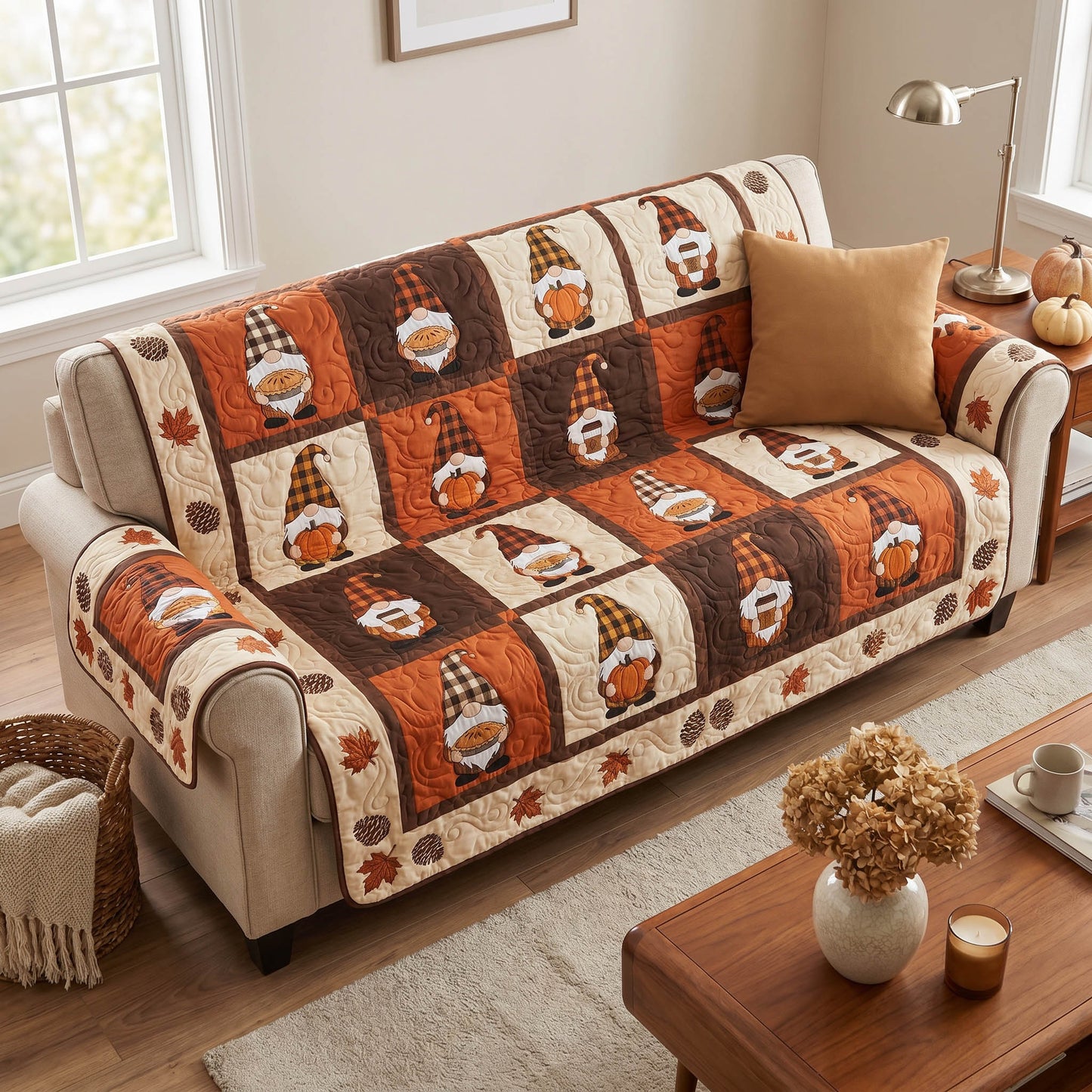 Harvest Season Quilted Sofa Cover NCU0NTD2016