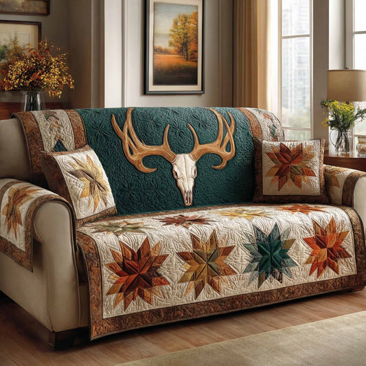 Harvest Star Quilted Sofa Cover NCU0NXD1783