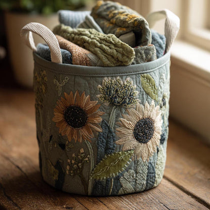 Harvest Sun Quilted Laundry Basket NCU0DV1757