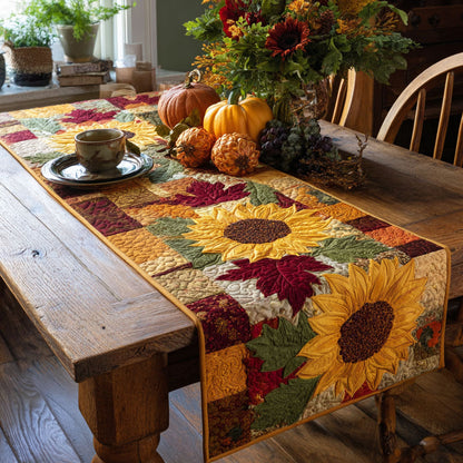 Harvest Sun Quilted Table Runner NCU0NTV249