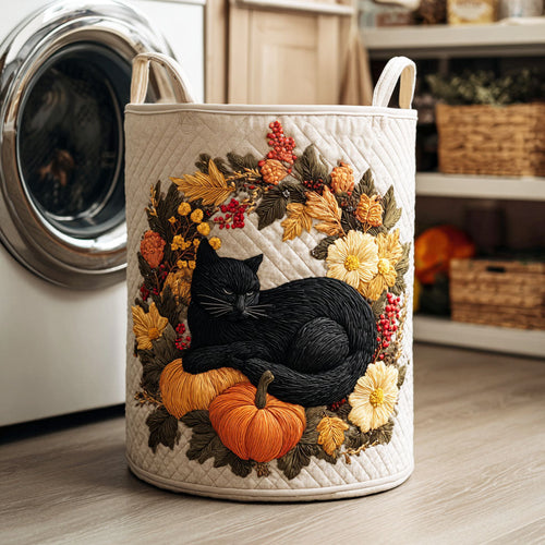 Harvest Whisker Quilted Laundry Basket NCU0NTD178