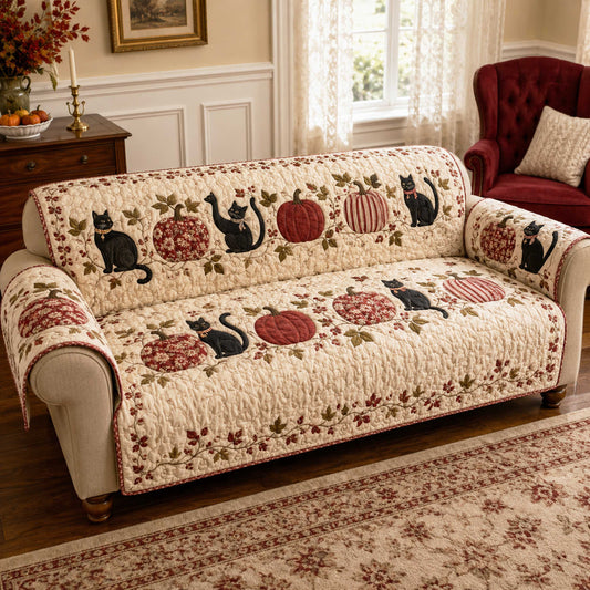 Harvest Whiskers Quilted Sofa Cover NCU0NTD2135