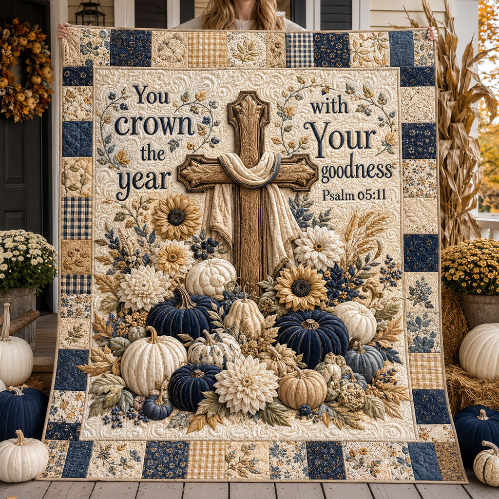 Harvested in Faith Quilted Blanket NCU0PTT3213