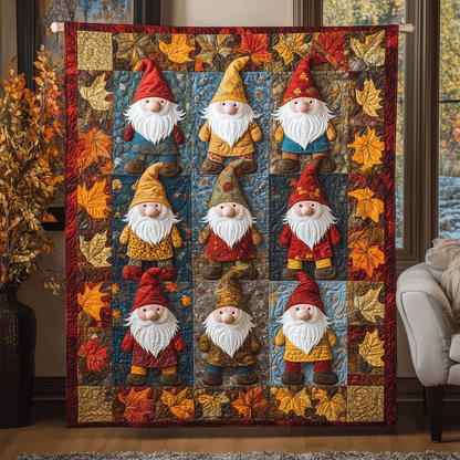 Harvesting Gnomes Quilted Blanket NCU0TH1869