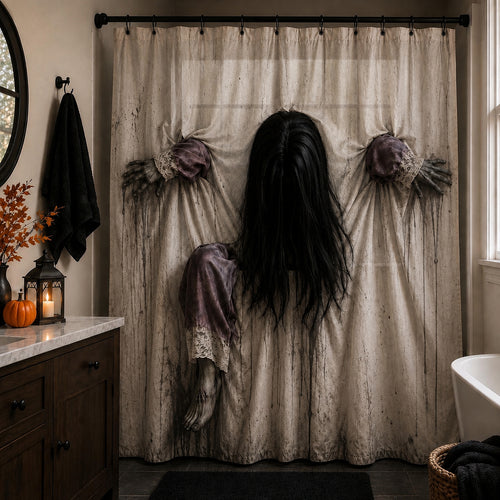 Haunted Figure Shower Curtain NCU0DV2397