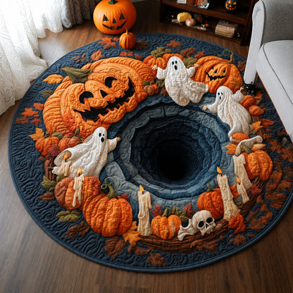 Haunted Descent Quilted Round Mat NCU0PTT3225
