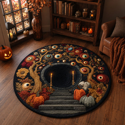 Haunted Eye Portal Quilted Round Mat NCU0PTT3226