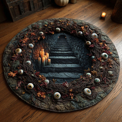 Haunted Gaze Quilted Round Mat NCU0PTT3227