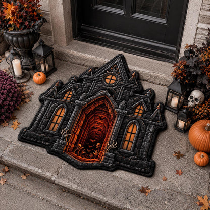 Haunted Manor Custom Shape Doormat NCU0DV2312