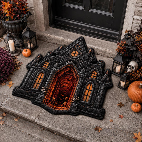 Haunted Manor Custom Shape Doormat NCU0DV2312