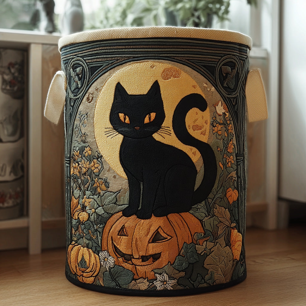 Haunted Paws Quilted Laundry Basket NCU0PVL511