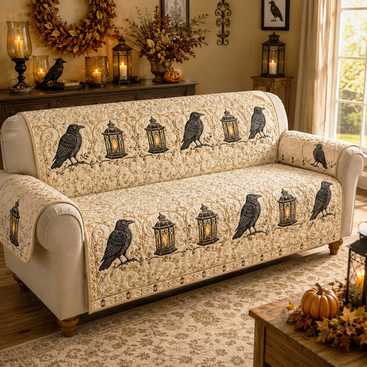 Haunted Raven Quilted Sofa Cover NCU0NTD2185