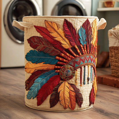 Headdress Mountain Spirit Quilted Laundry Basket NCU0NTD955
