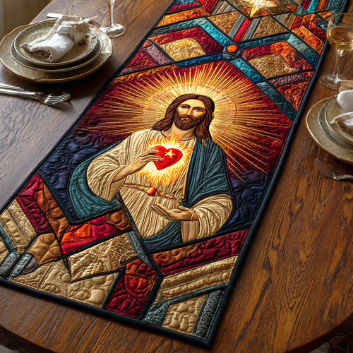 Heart of Faith Quilted Table Runner NCU0NTD767