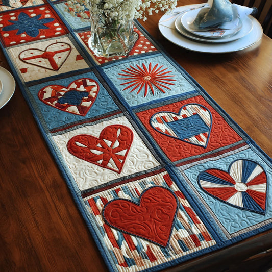 Heart of the Stars Quilted Table Runner NCU0PTT594