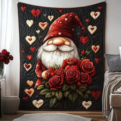 Heartfelt Gnome Dreams Quilted Blanket NCU0TL2322