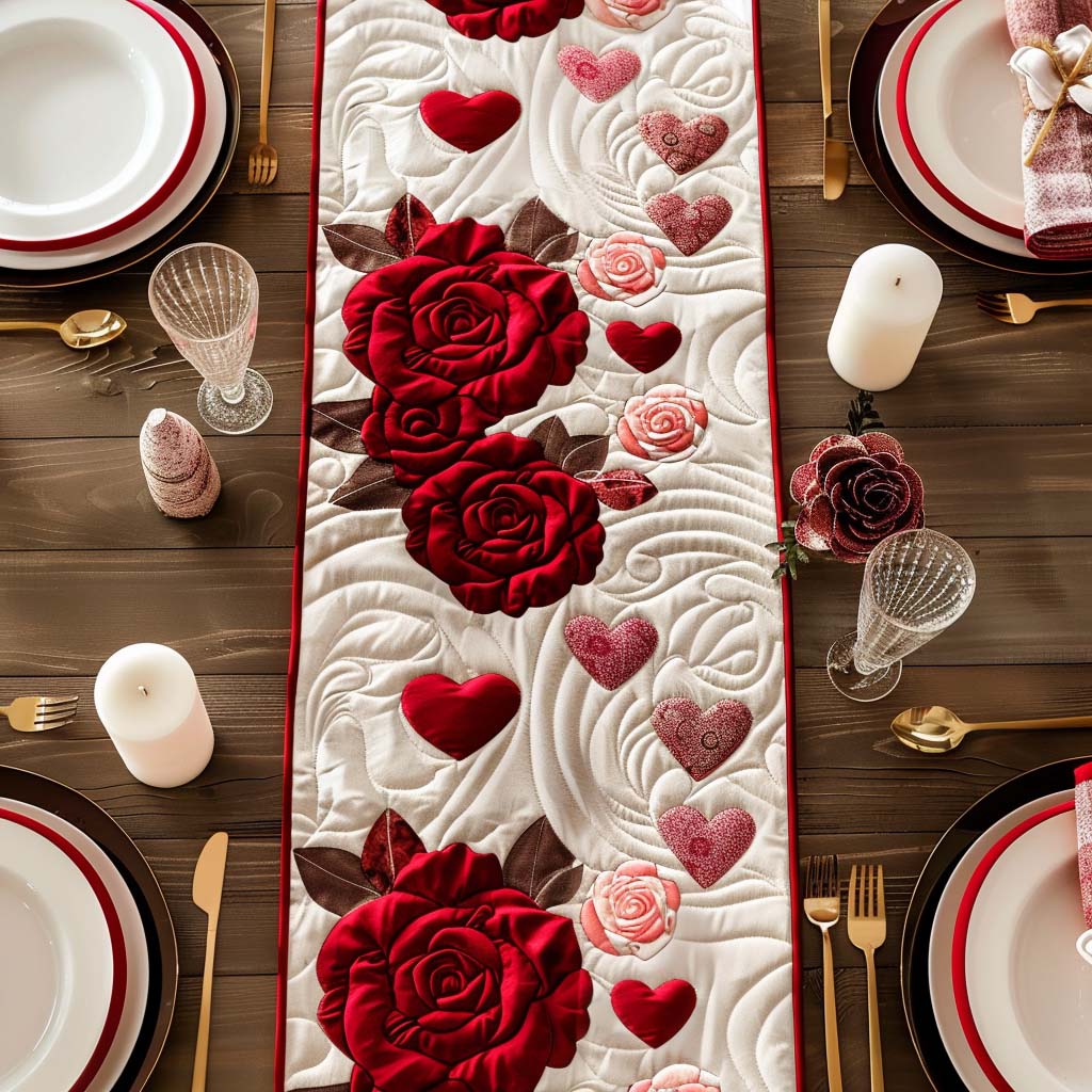 Heartful Moments Quilted Table Runner NCU0DQQ0184