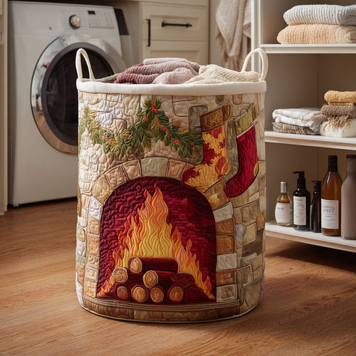 Hearth Glow Quilted Laundry Basket NCU0NTV768