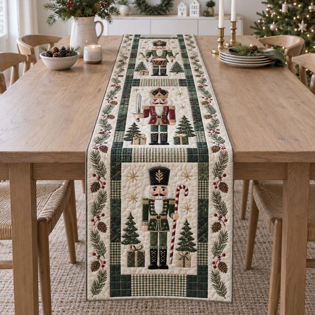 Hearth Nutcracker Quilted Table Runner NCU0HNH1305