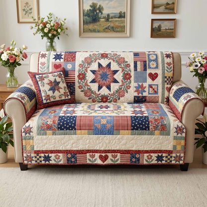 Hearth Star Quilted Sofa Cover NCU0NXD1888