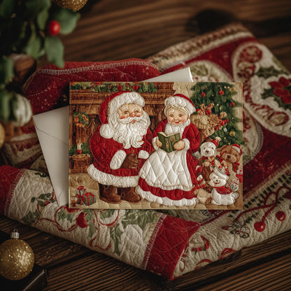 Hearthside Carols Quilted Fabric Postcard NCU0PTT2349