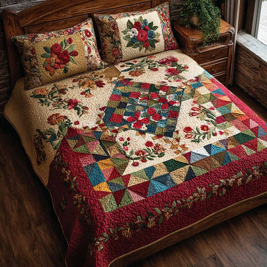 Hearthside Folk 3-Piece Quilted Bedding Set NCU0DQQ0340