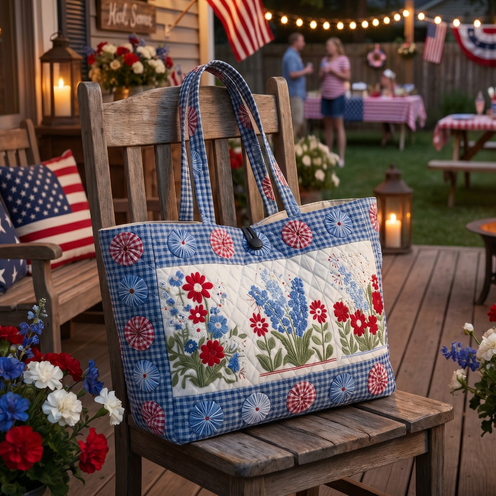 Heartland Harmony Quilted Classic Tote Bag NCU0PTT3169