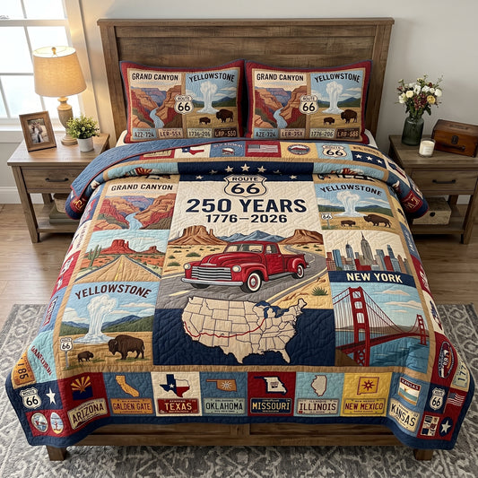 Heartland Journey 3-Piece Quilted Bedding Set NCU0DV2184