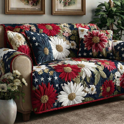 Heartland Stars Quilted Sofa Cover NCU0LDH497