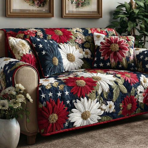 Heartland Stars Quilted Sofa Cover NCU0LDH497