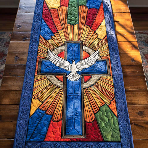 Heaven Dove Quilted Table Runner NCU0NXD500