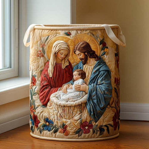 Heaven Peace Quilted Laundry Basket NCU0NNT1622