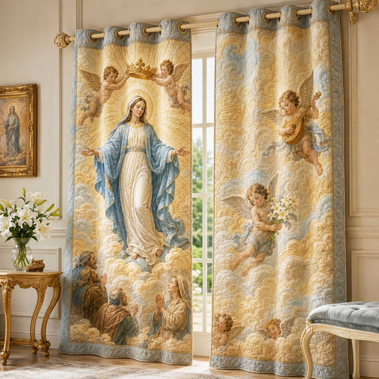 Heaven Queen Quilted Curtains NCU0NTD2111