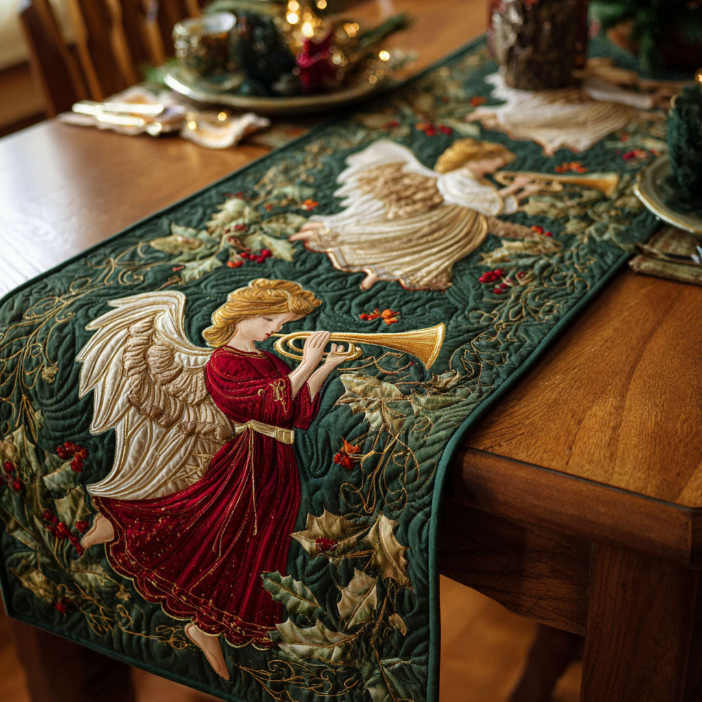 Heavenly Carol Quilted Table Runner NCU0NTV386