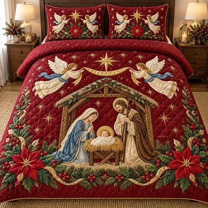 Heavenly Child 3-Piece Quilted Bedding Set NCU0NTD2313