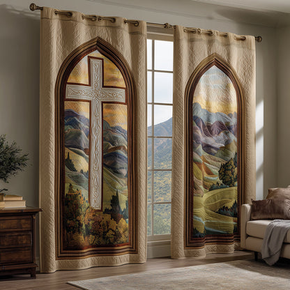 Heavenly Horizon Quilted Curtains NCU0TH3751