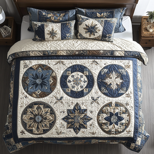 Heirloom Thread 3-Piece Quilted Bedding Set NCU0NVH128