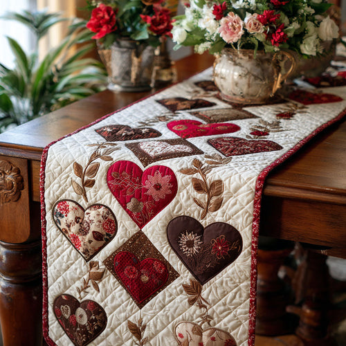 Heirloom of the Heart Quilted Table Runner NCU0PTT2775