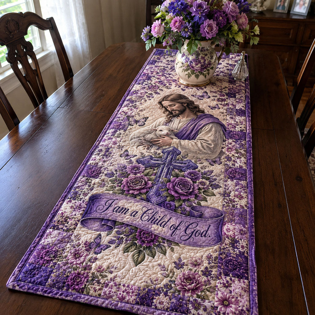 Held by His Grace Quilted Table Runner NCU0PTT3406